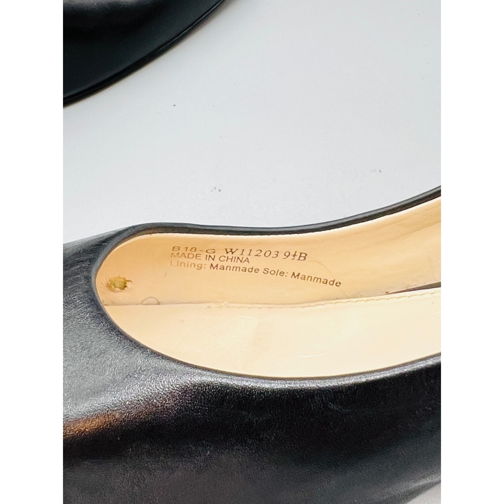 Cole Haan Shoes Womens 9.5 Black Leather Pointed Toe Kitten Heel Dress Pumps - Picture 9 of 11